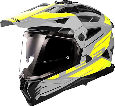 LS2 MX702 Pioneer II Namib, Endurohelm - Matt Grau/Neon-Gelb - XL von LS2