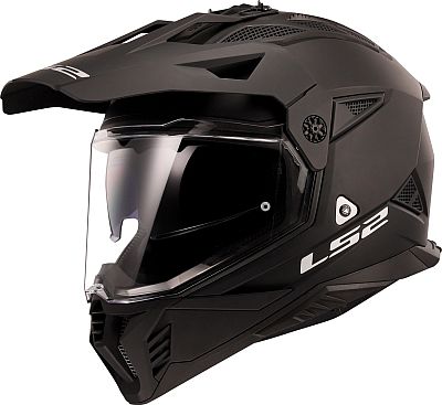 LS2 MX702 Pioneer II Solid, Endurohelm - Matt-Schwarz - L von LS2