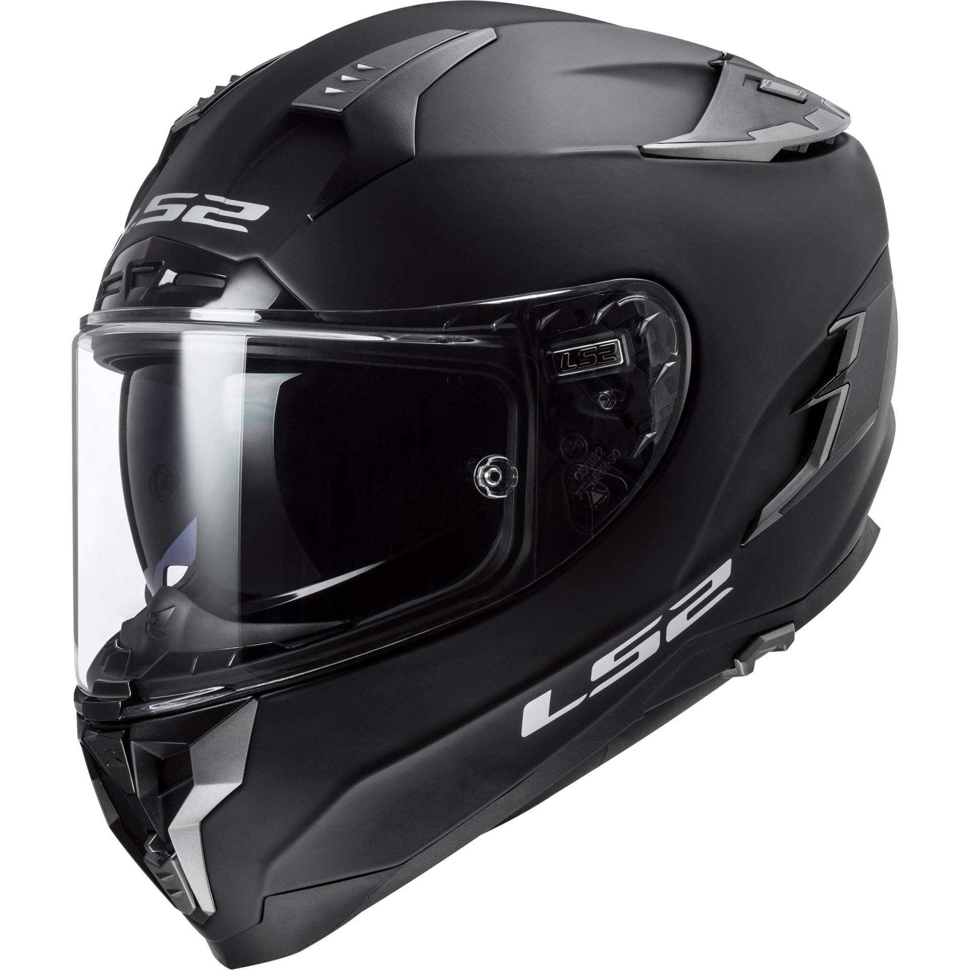 LS2 Motorradhelm FF327 CHALLENGER SOLID MATT Schwarz, Schwarz, XS von LS2