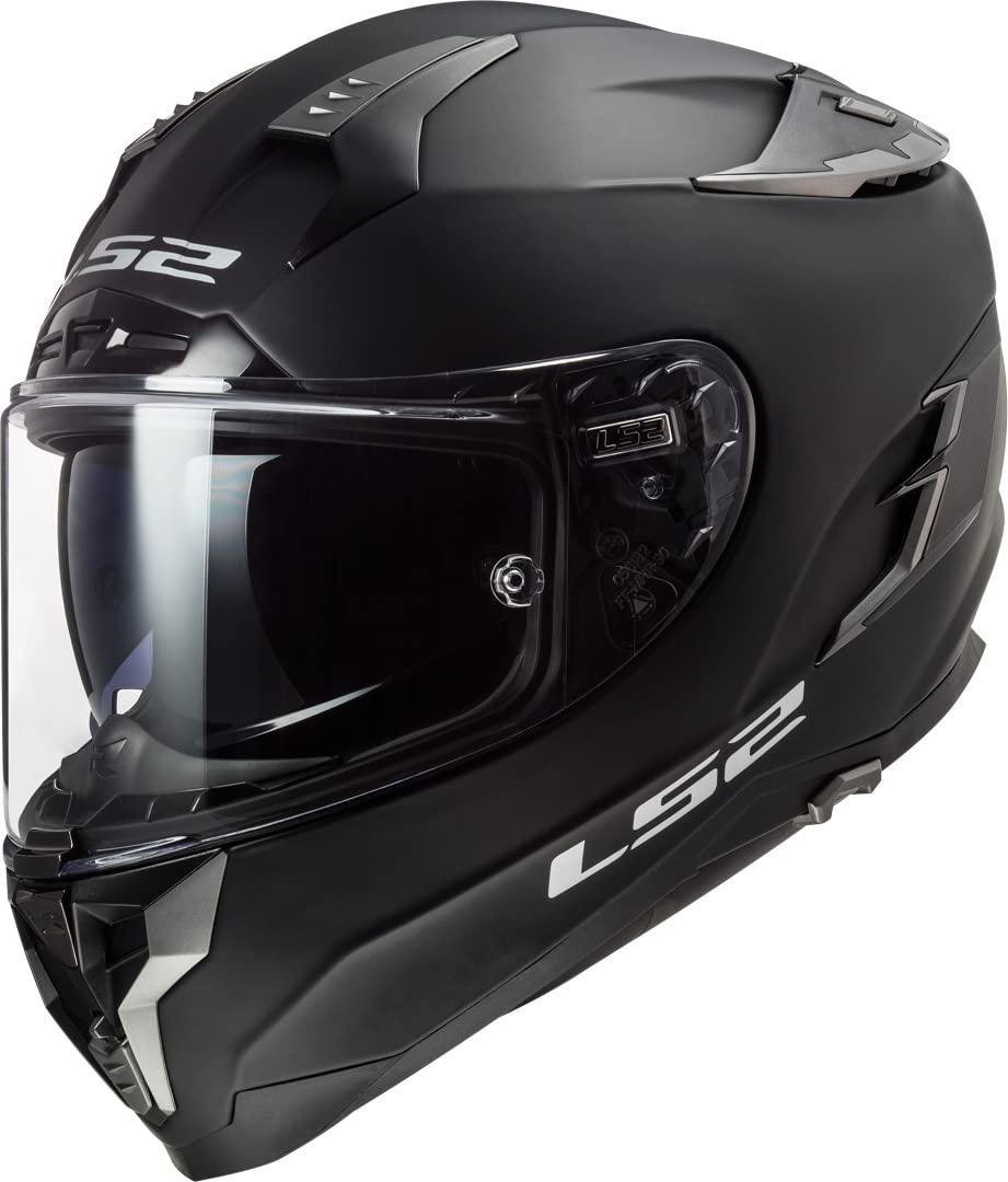 LS2 Motorradhelm FF327 CHALLENGER SOLID MATT Schwarz, Schwarz, XL von LS2