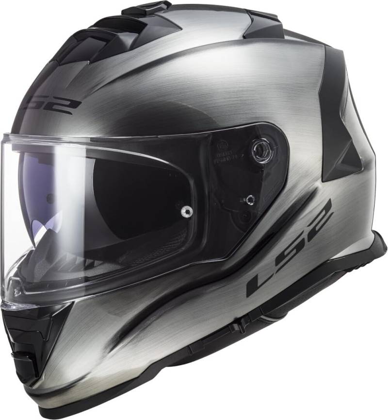 LS2, Integraler Motorradhelm Storm Jeans Titanium, M von LS2