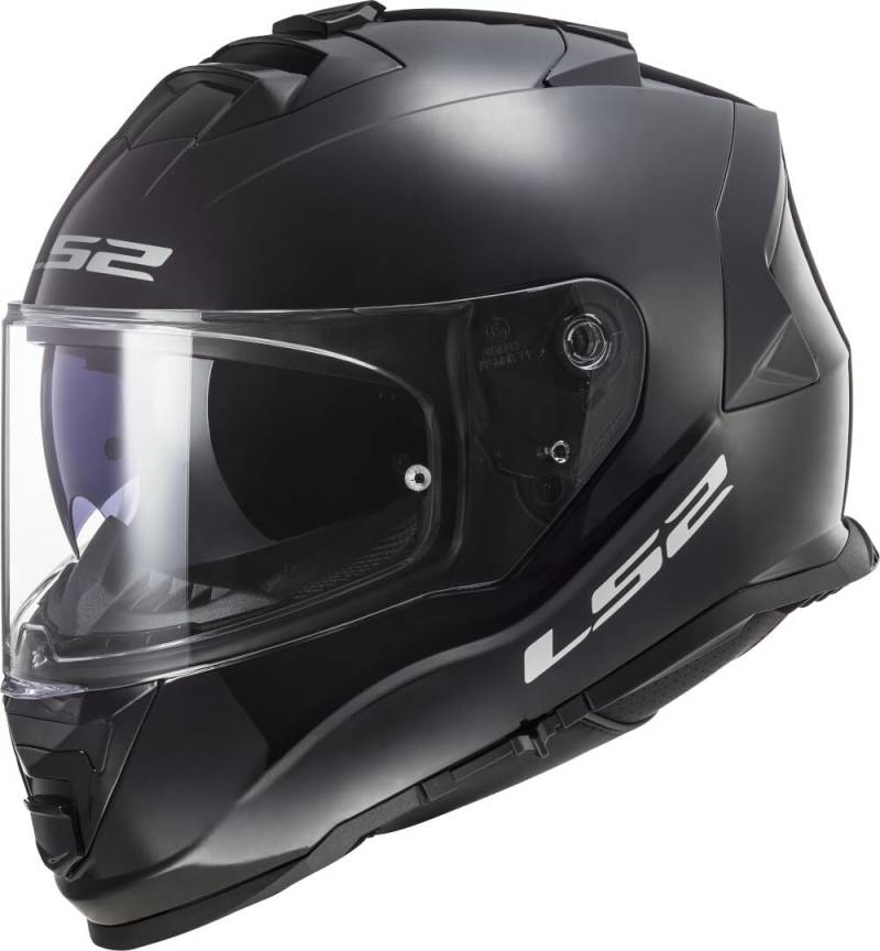 LS2, Integraler Motorradhelm STORM SOLID Gloss Black, XL von LS2