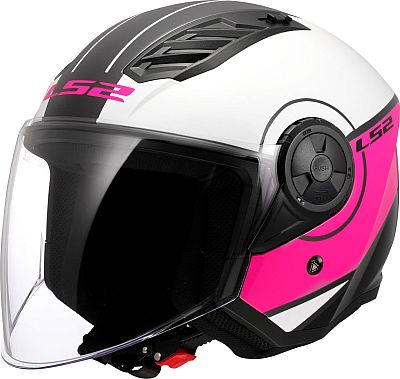 LS2 OF616 Airflow II Cover, Jethelm - Weiß/Pink/Schwarz - XS von LS2