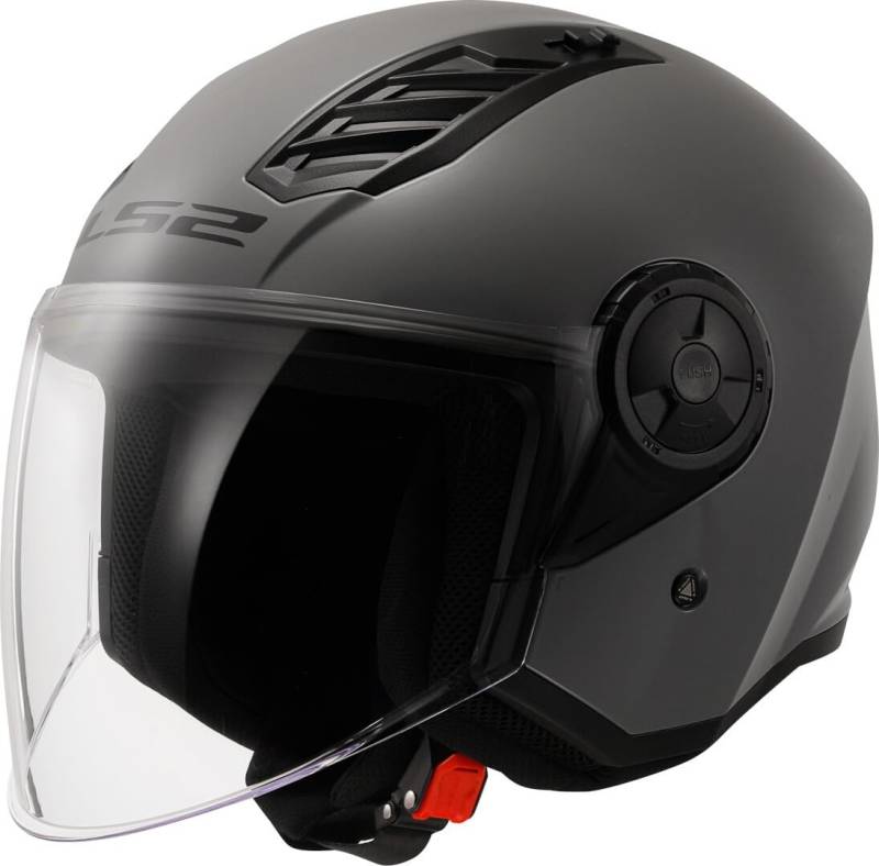 LS2, Jet-Motorradhelm Airflow II Nardo Grey, XL von LS2