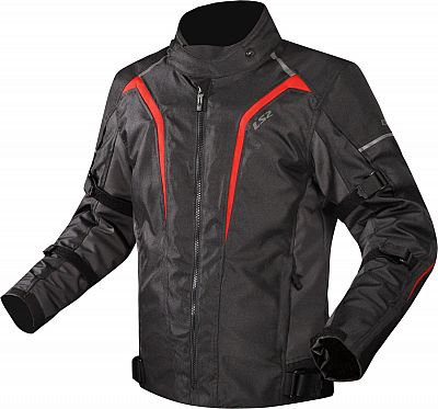 LS2 Sepang, Textiljacke wasserdicht - Schwarz/Rot - 4XL von LS2