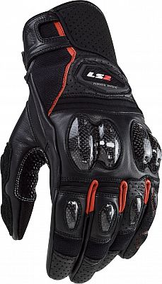 LS2 Spark II, Handschuhe - Schwarz/Rot - XXL von LS2