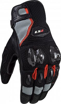 LS2 Spark II Air, Handschuhe - Schwarz/Grau/Rot - L von LS2