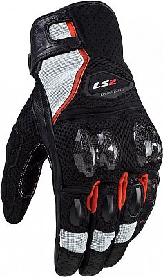 LS2 Spark II Air, Handschuhe - Schwarz/Weiß/Rot - M von LS2