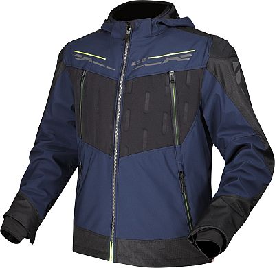 LS2 Zirconium, Textiljacke wasserdicht - Dunkelblau/Schwarz/Neon-Gelb - 3XL von LS2