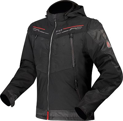 LS2 Zirconium, Textiljacke wasserdicht - Schwarz/Rot - 3XL von LS2