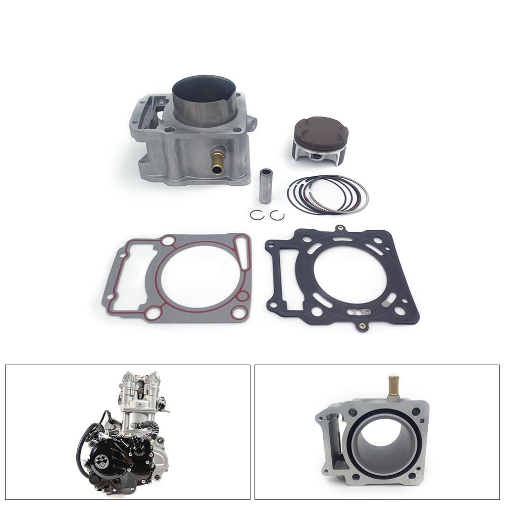 Motorrad 77mm Zylinder Kit for ZS174MN-3 CBS300 CBS350 Motor Teile Luft Zylinder Block Kolben Ring Dichtung Set von LSDFWEAS