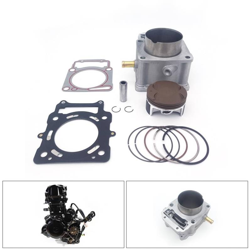 Motorrad Modifikation Zylinder Kit for ZS174MN-5 NB300 NB350 Motor Teile 77mm Zylinder Block Kolben Ring Dichtung von LSDFWEAS