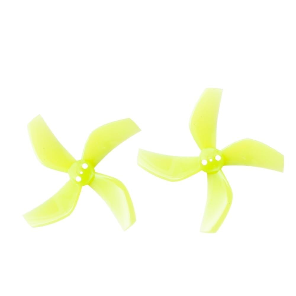 Drohnenzubehör For GEMFAN 4Pairs 8Pcs D51 2020 2x2x4 2 zoll 50,3mm 4-blatt PC Propeller 1,5mm for RC FPV Racing Freestyle Tinywhoop BETA85X Drone Das ist austauschbar (Color : Clear Yellow) von LSFWJP