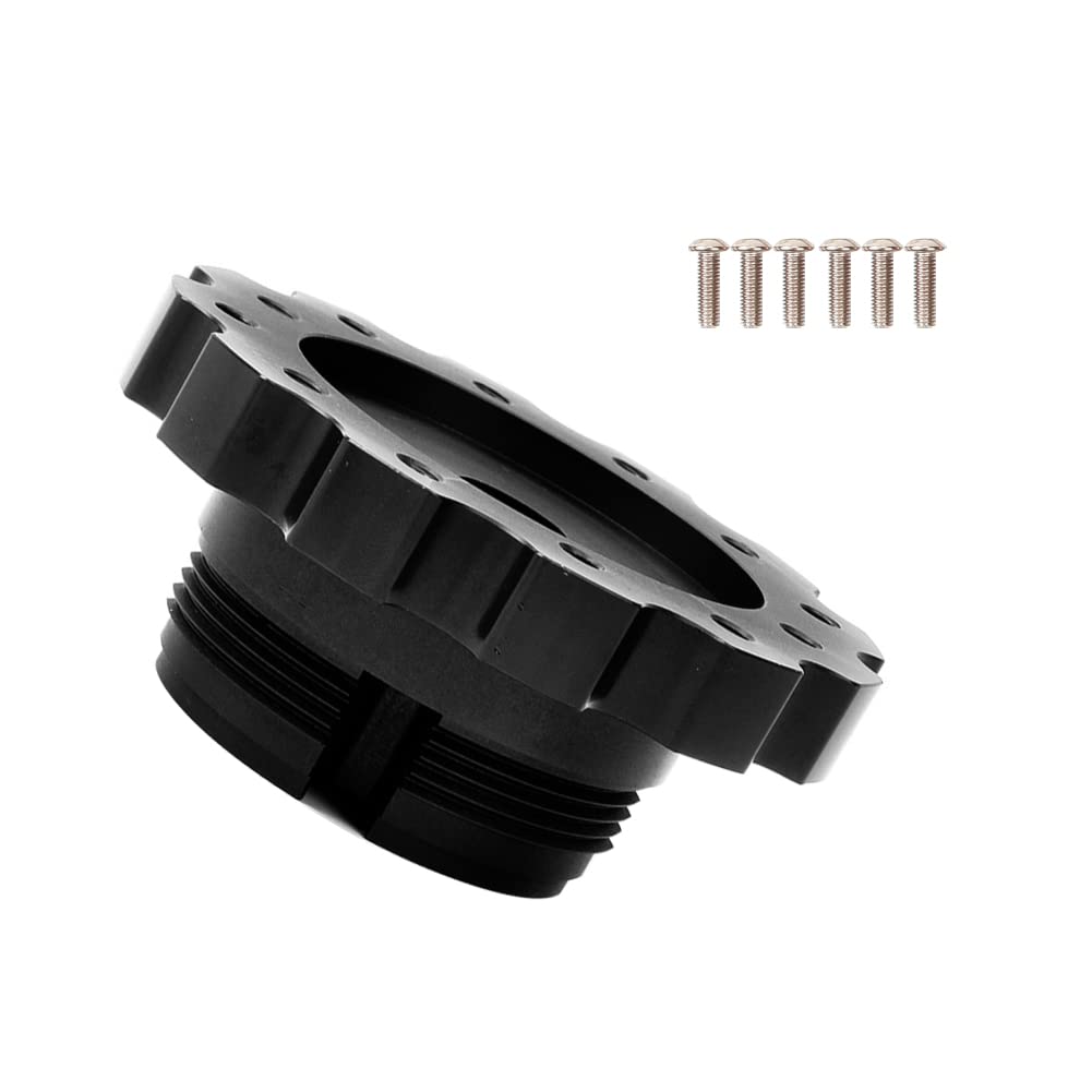 LSGGTIM Lenkrad Adapterplatte, 74mm Auto Racing Gaming Lenkrad Spacer Adapter mit 6 Schrauben und Schraubenschlüssel Ersatz Lenkradnaben Adapterplatte Kompatibel mit V10 Lenkradnaben Adapter Kit von LSGGTIM