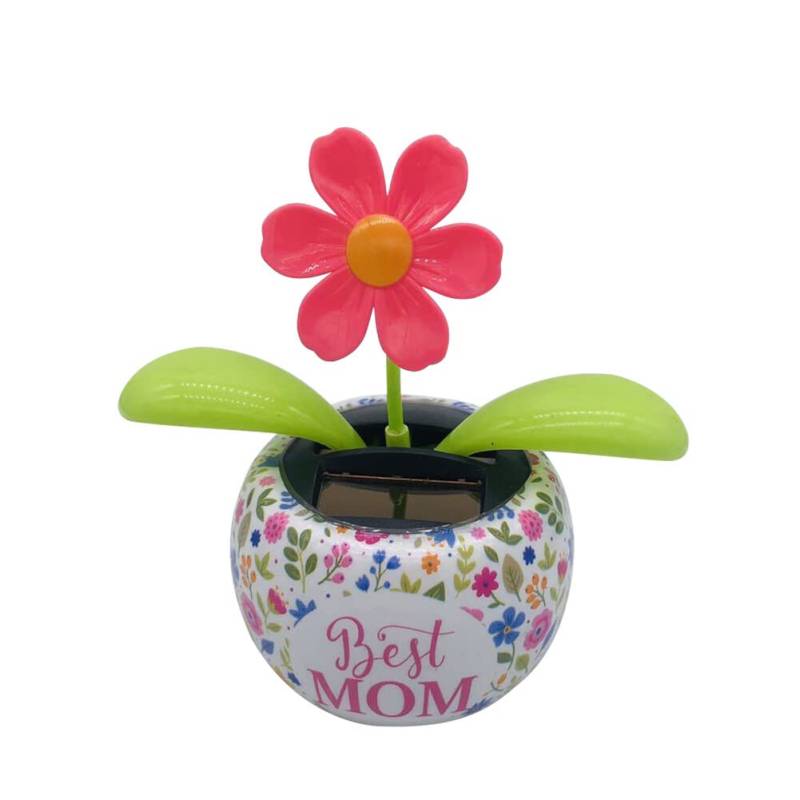 Solar Wackelfigur Blumen, Tanzende Blume Auto Armaturenbrett Deko Blumen Solarbetriebene Wackelblume Schüttelnde Wackelkopf Schwingende Blume Spielzeug für Auto Schreibtisch Büro, 11.5cmx10cmx7cm von LSGGTIM