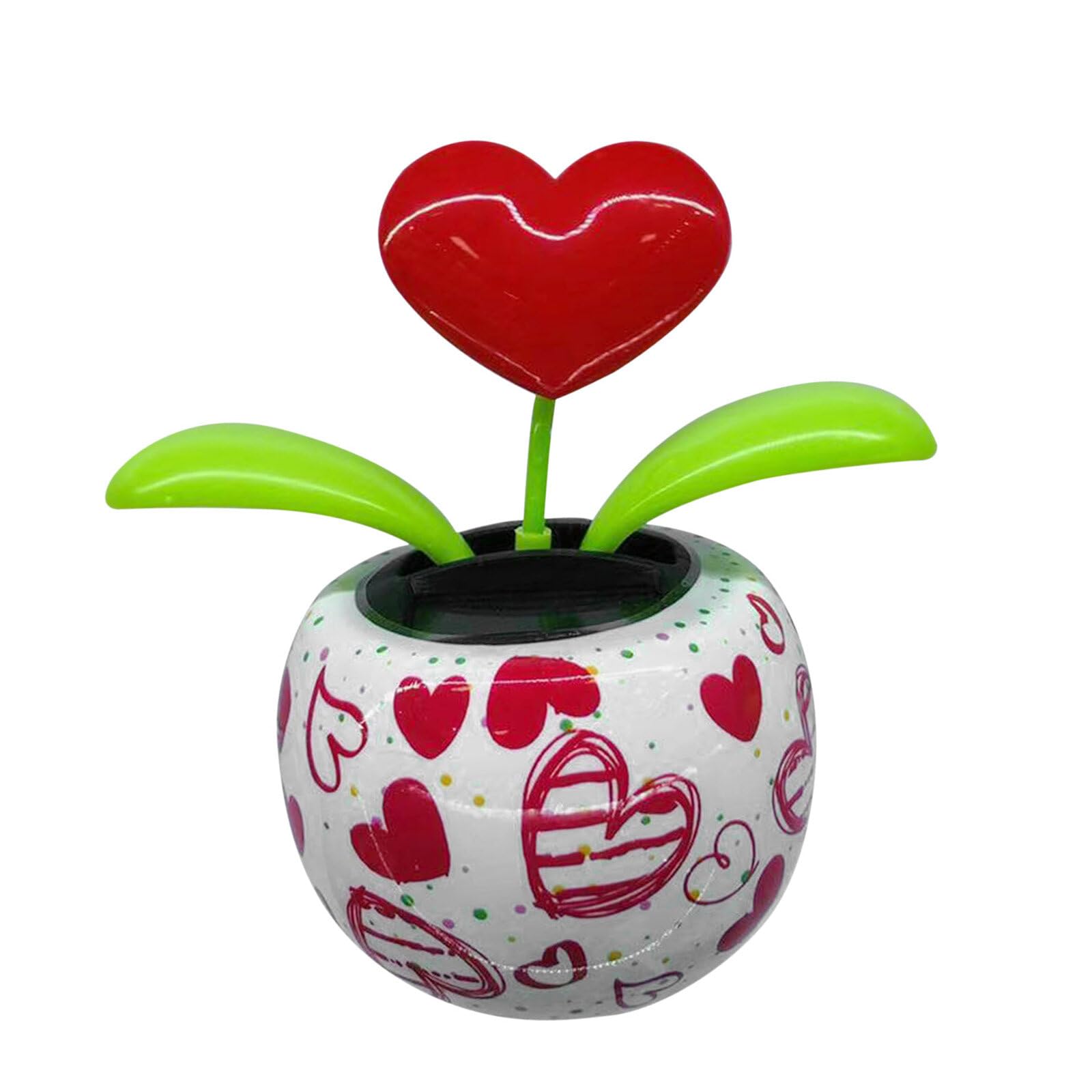 Solar Wackelfigur Blumen, Tanzende Blume Auto Armaturenbrett Deko Blumen Solarbetriebene Wackelblume Schüttelnde Wackelkopf Schwingende Blume Spielzeug für Auto Schreibtisch Büro, 11.5cmx10cmx7cm von LSGGTIM