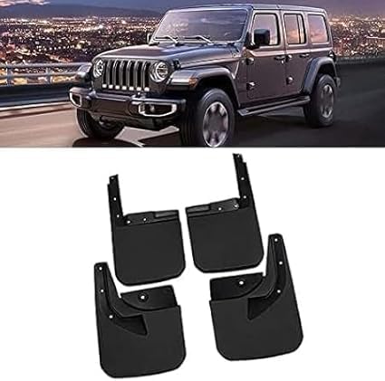 4 Stück Auto-Schmutzfänger für Jeep Wrangler II (TJ) 1997-2006, Vorne und Hinten Wasserdicht Spritzschutz. von LSHGTMM