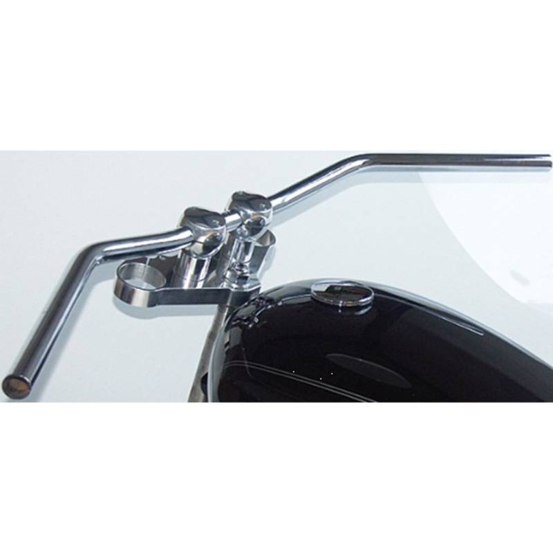 LSL Lenker Wide Bar L11 25.4CHR Harley Stahl, 25,4mm Harley Delle Chrom Motorrad von LSL