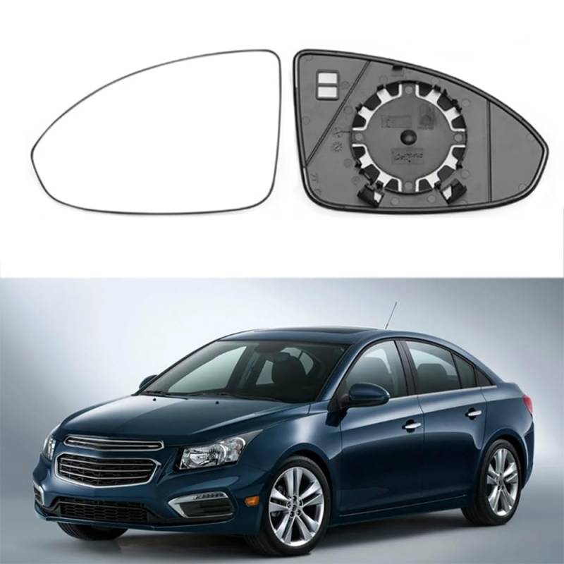 Autospiegelglas Für Chevrolet Cruze 2011-2016, Außenspiegel Beheiztes Auto Seitenspiegelglas Weitwinkelspiegel zubehör,Right-Side von LSMNB