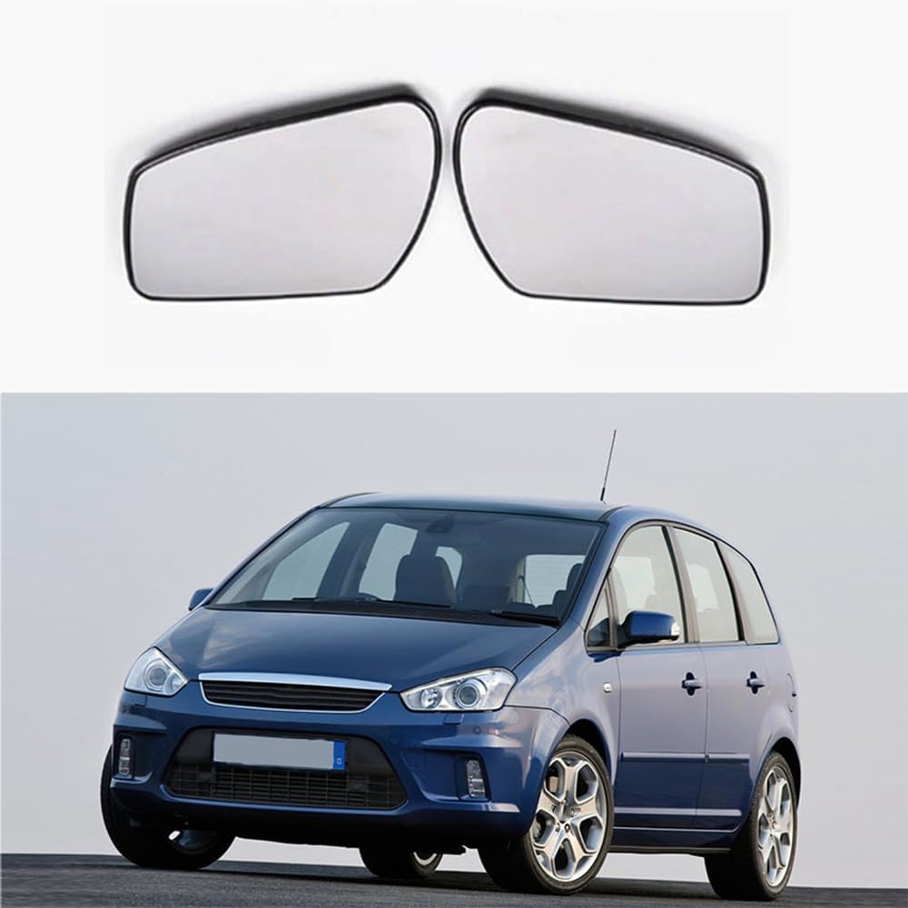 Autospiegelglas Für FORD MONDEO III 3 FOCUS II 2 C-MAX, Außenspiegel Beheiztes Auto Seitenspiegelglas Weitwinkelspiegel zubehör,Left-Side von LSMNB