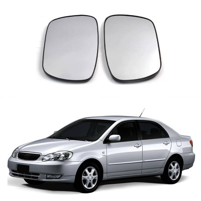 Autospiegelglas Für Toyota Corolla Altis E120 E130 2001-2007, Außenspiegel Beheiztes Auto Seitenspiegelglas Weitwinkelspiegel zubehör,Right-Side von LSMNB