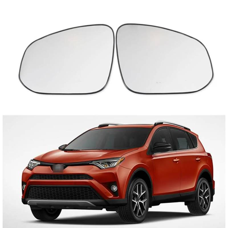 Autospiegelglas Für Toyota RAV4 2013-2019, Außenspiegel Beheiztes Auto Seitenspiegelglas Weitwinkelspiegel zubehör,Left-Side von LSMNB