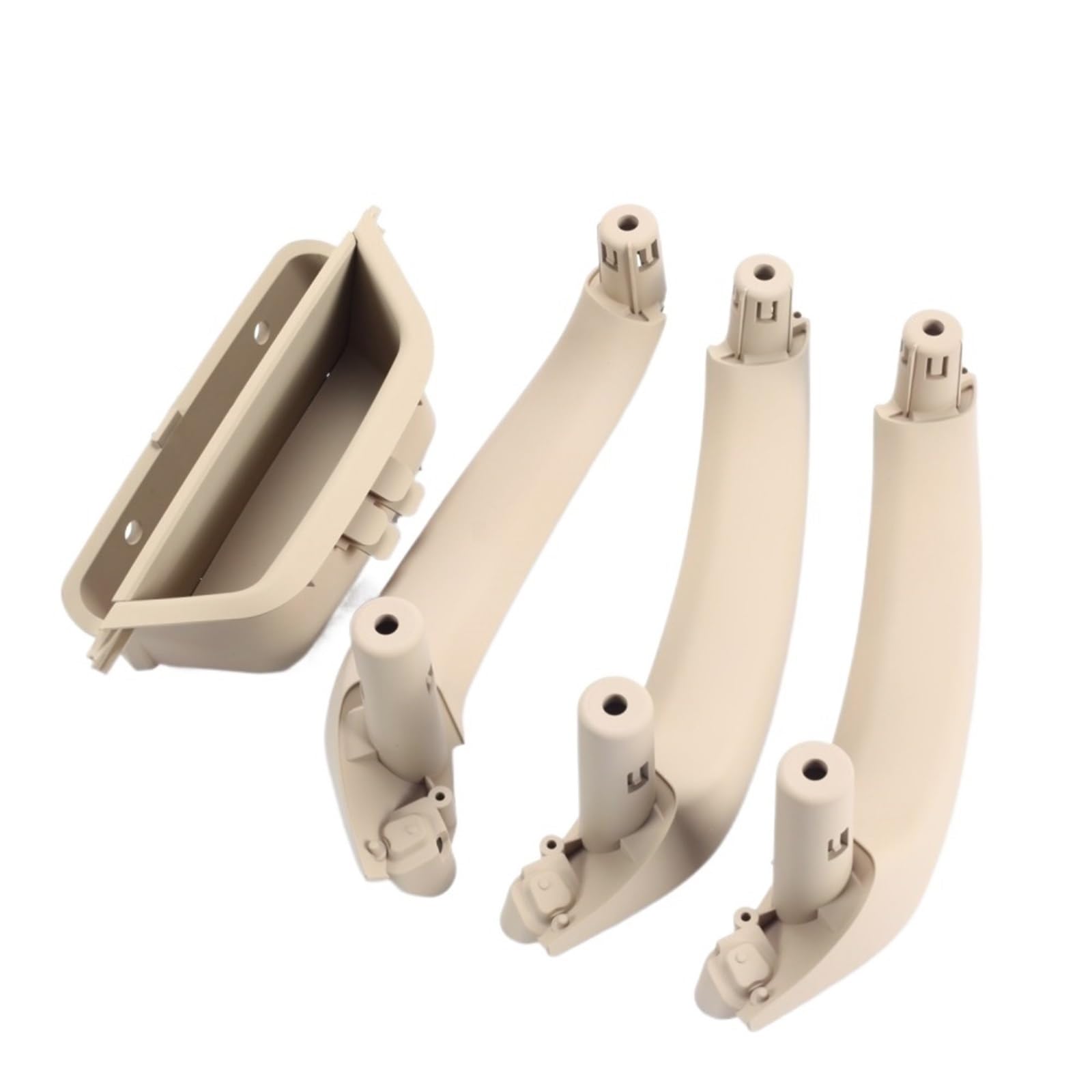 LHD RHD Autotürinnengriff vorne links Zugverkleidung Türinnenverkleidungsgriff 51417250307 Kompatibel mit X3 X4 F25 F26 2010-2016(LHD 4PCS Beige) von LSMZCX