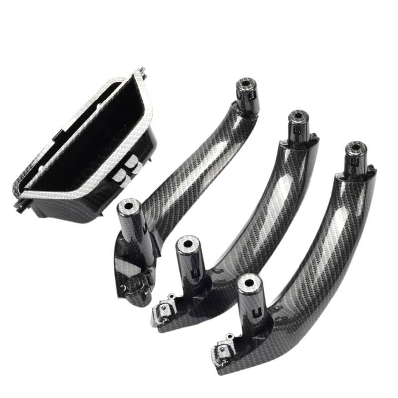 LHD RHD Autotürinnengriff vorne links Zugverkleidung Türinnenverkleidungsgriff 51417250307 Kompatibel mit X3 X4 F25 F26 2010-2016(LHD Carbonfiber Set) von LSMZCX