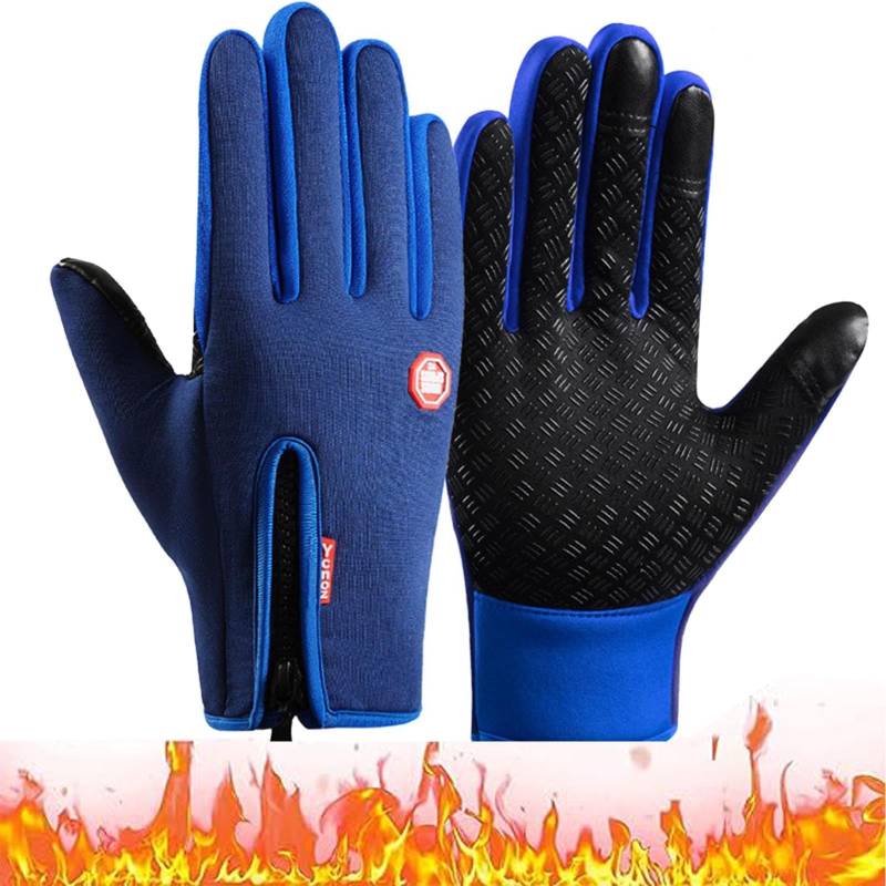 LSNTUU Freezer Thermo Handschuhe, Freezer Thermo-handschuhe, Freezer Pro Handschuhe,Wind & Wasserdichte Wärmehandschuhe Mit Wasserabweisender Beschichtung Und Touchscreen-Funktion (M,E) von LSNTUU