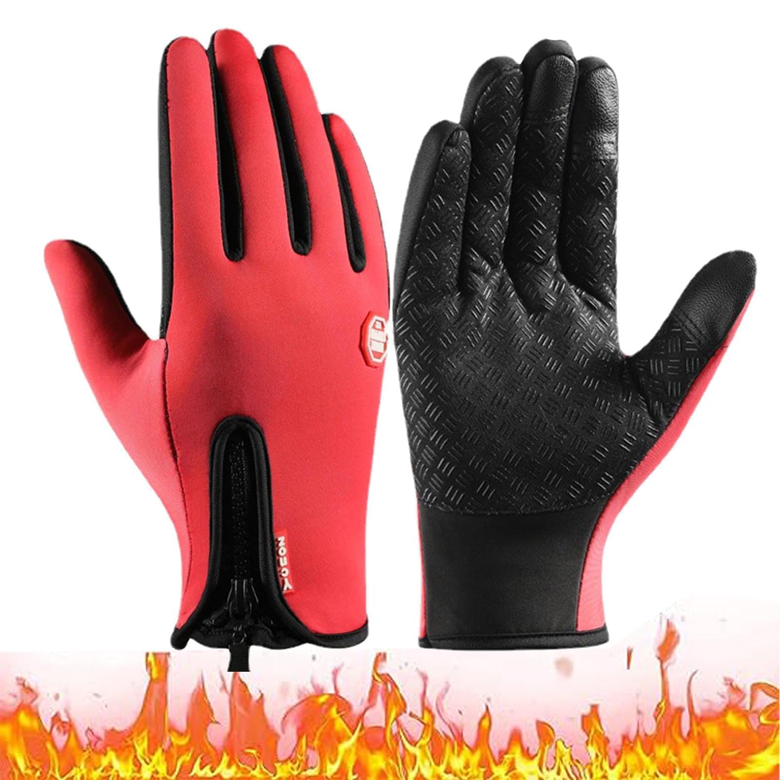 LSNTUU Freezer Thermo Handschuhe, Freezer Thermo-handschuhe, Freezer Pro Handschuhe,Wind & Wasserdichte Wärmehandschuhe Mit Wasserabweisender Beschichtung Und Touchscreen-Funktion (S,B) von LSNTUU