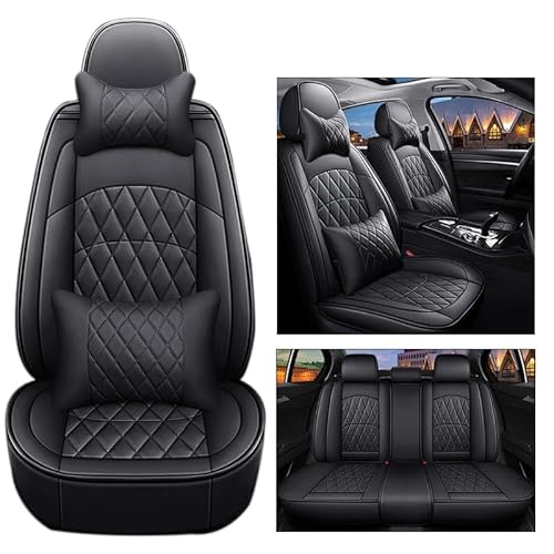 LSPBFB88 Auto sitzbezüge für Chrysler Nassau Concept 2007, Schonbezüge für die Vordersitze & Rückbank Airbag Geeignet |Wasserdichter Seasons 5-Sitzer,Black von LSPBFB88