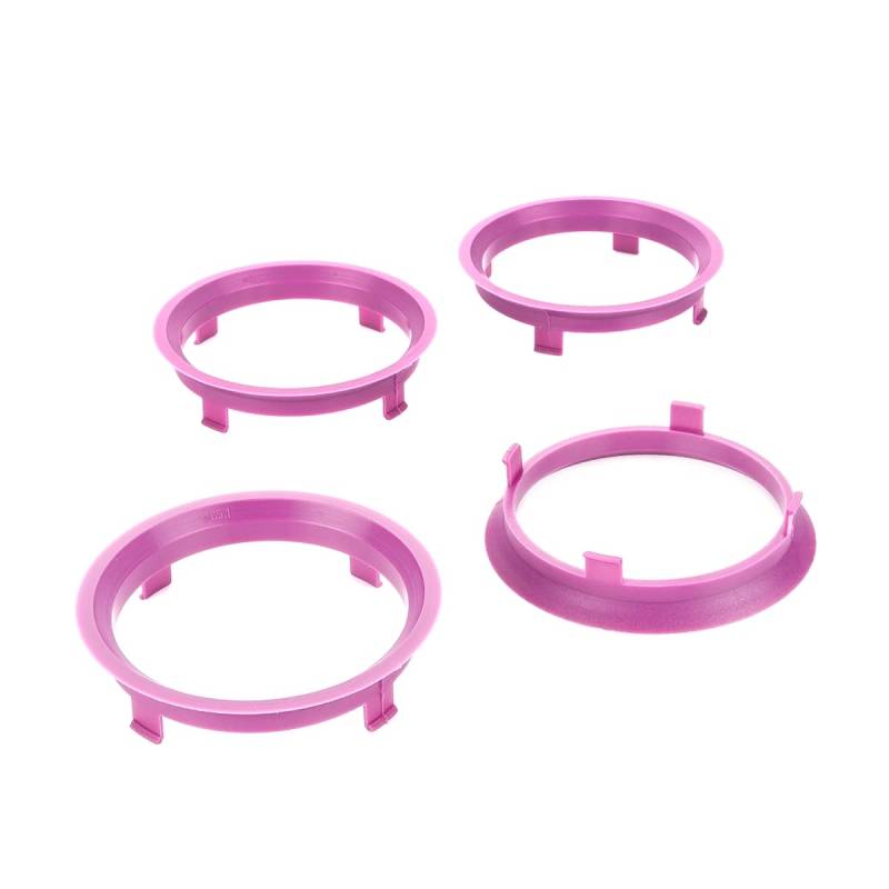 LST 4x Zentrier Distanzringe Magenta für Alufelgen Ø 65,1 mm - Ø 70,1 mm von LST