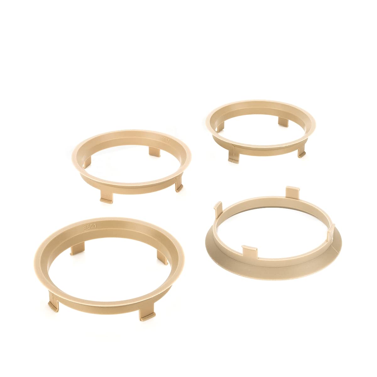 LST 4x Zentrierringe Beige für Alufelgen Radnabe Ø 66,1 mm - Ø 70,1 mm von LST