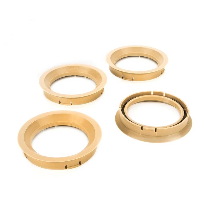 LST 4x Zentrierringe Distanzringe für Alufelgen Ø 57,1 mm - Ø 72,5 mm Beige von LST