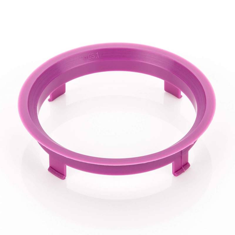 LST 4x Zentrierringe Magenta für Alufelgen Radnabe Ø 65,1 mm - Ø 70,1 mm von LST