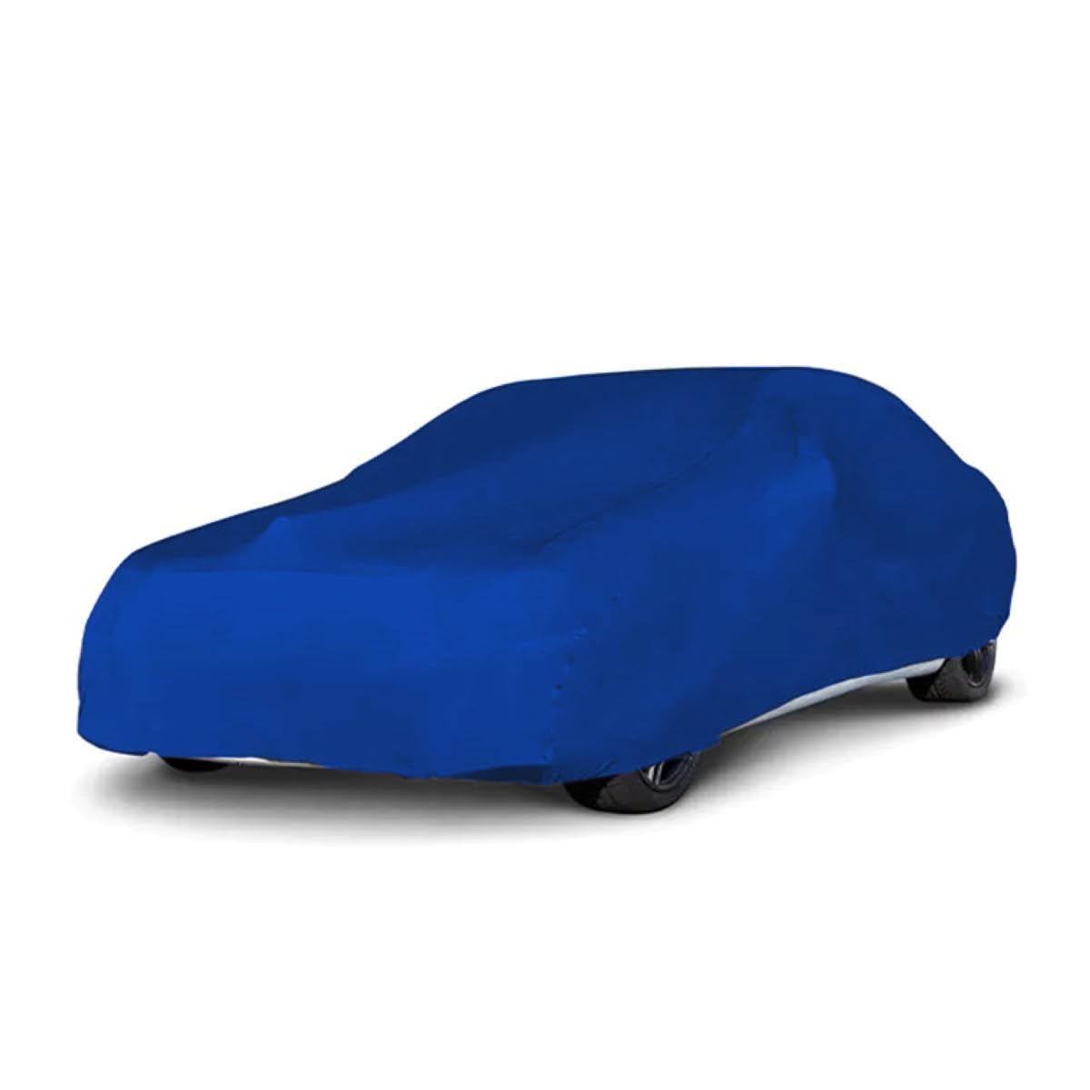 LST Autoabdeckung Indoor – lackschonende und Dehnbare Autogarage. Car Cover Innenbereich für Autohäuser und Endverbraucher. Auto Abdeckplane schützt vor Sonne, Staub. (Blau, L (450x140x120cm)) von LST