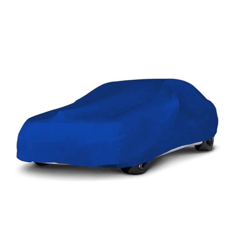 LST Autoabdeckung Indoor – lackschonende und Dehnbare Autogarage. Car Cover Innenbereich für Autohäuser und Endverbraucher. Auto Abdeckplane schützt vor Sonne, Staub. (Blau, S (380x125x120cm)) von LST