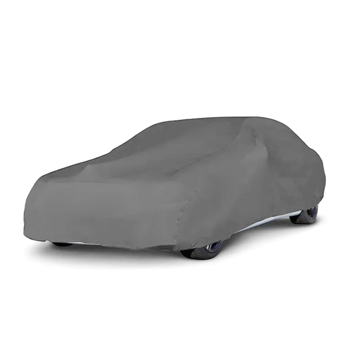 LST Autoabdeckung Indoor – lackschonende und Dehnbare Autogarage. Car Cover Innenbereich für Autohäuser und Endverbraucher. Auto Abdeckplane schützt vor Sonne, Staub. (Grau, XL (505x165x120cm)) von LST