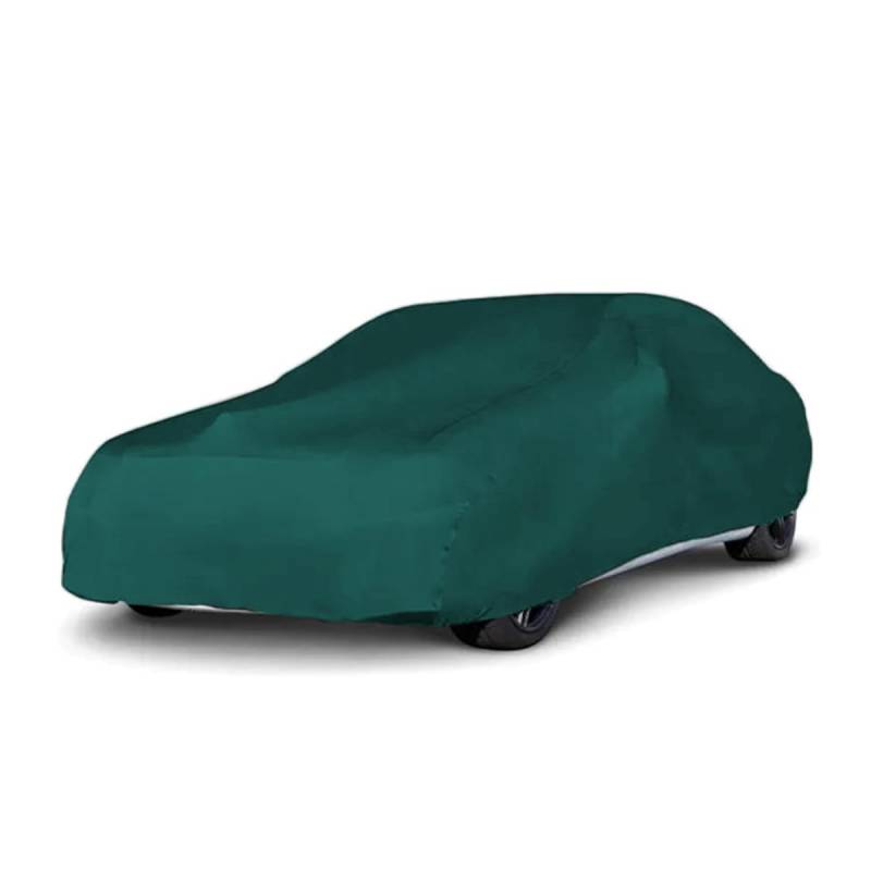 LST Autoabdeckung Indoor – lackschonende und Dehnbare Autogarage. Car Cover Innenbereich für Autohäuser und Endverbraucher. Auto Abdeckplane schützt vor Sonne, Staub. (Grün, L (450x140x120cm)) von LST