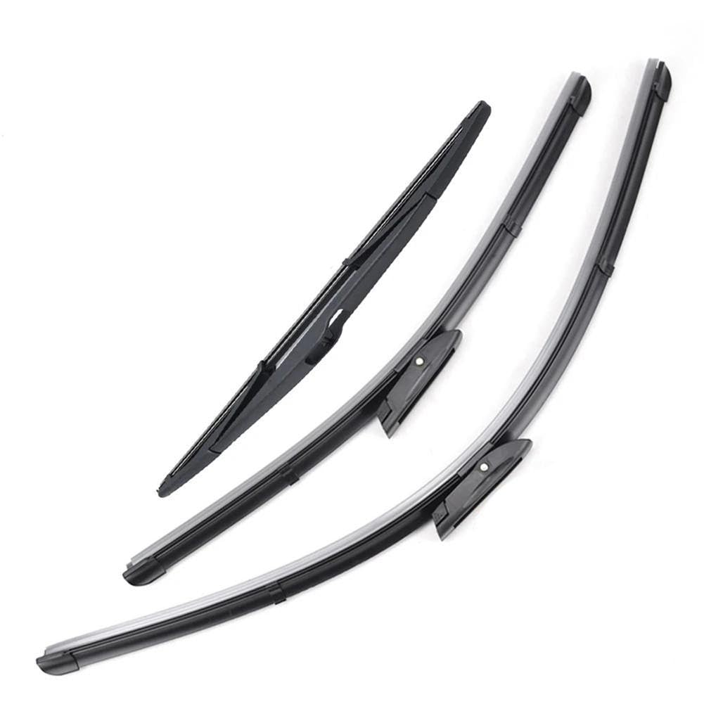 LSYSND Auto Scheibenwischer Vorne Heck Wischerblätter Set Windschutzscheibe 26"16"14", Für Renault Laguna 3 Grandtourer 2007-2015 von LSYSND