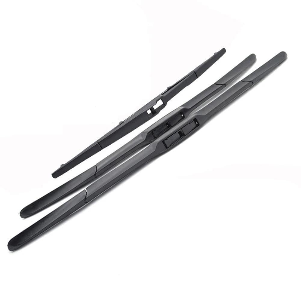 LSYSND Auto Scheibenwischer Vorne Heck Wischerblätter Set Windschutzscheibe Fensterbürsten 22"+16"+12", Für Kia Picanto SA MK1 2004-2011 von LSYSND