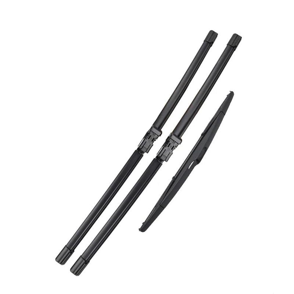 LSYSND Auto Scheibenwischer Vorne Heck Wischerblätter Set Windschutzscheibe Fensterbürsten 26"+16"+12", Für Peugeot 2008 A94 2013-2018 von LSYSND