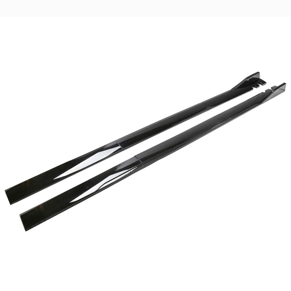 Auto Seitenschweller für OPEL Corsa 2004-2009,Anti Kollisions Seitenrock Flügel Diffusor Splitter Seitenstufen Kratzfest Schutz Zubehör,1-2M-A-Black von LSYZGRBC