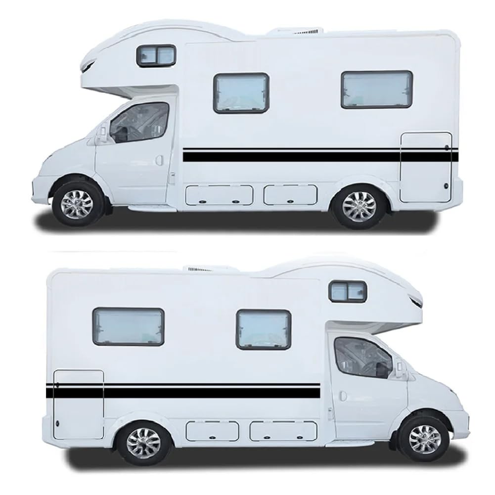 10m Auto Aufkleber Streifen Grafik, für Wohnmobil Horsebox Caravan Wohnmobil Wohnmobil Van Body Line Dekor Vinyl Aufkleber Zubehör von LSZBYHOK