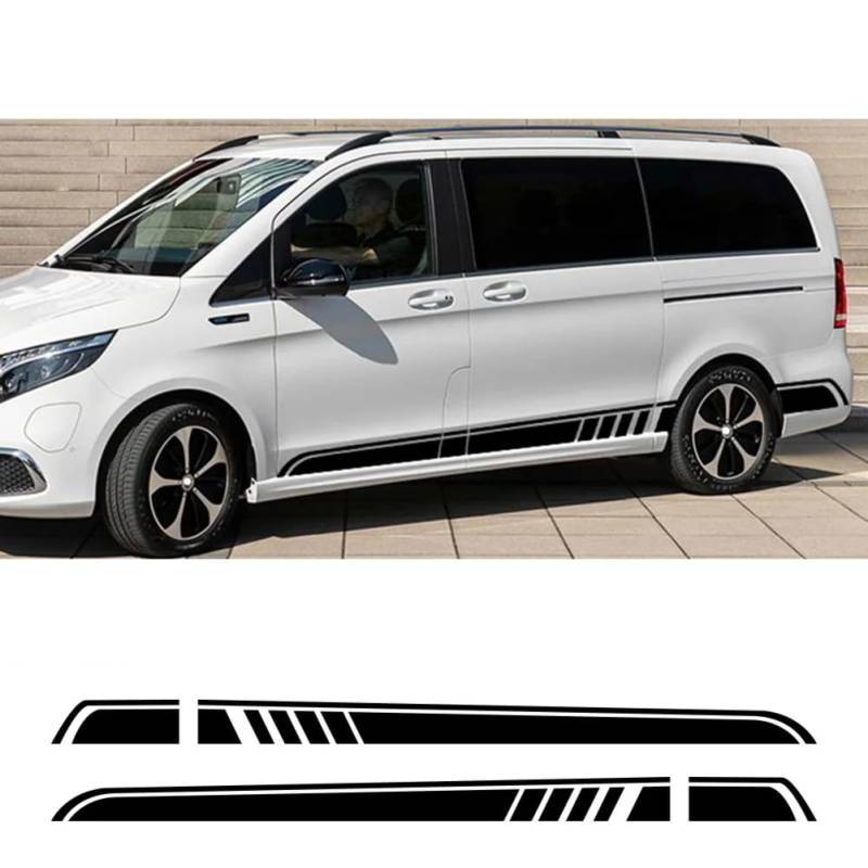 2 STÜCKE Autoaufkleber, Für M=ercedes B=ENZ Vito V Klasse Viano W447 V260 W639 W638 Marco, Für Polo Camper Van Tuning Zubehör Vinyl Aufkleber von LSZBYHOK