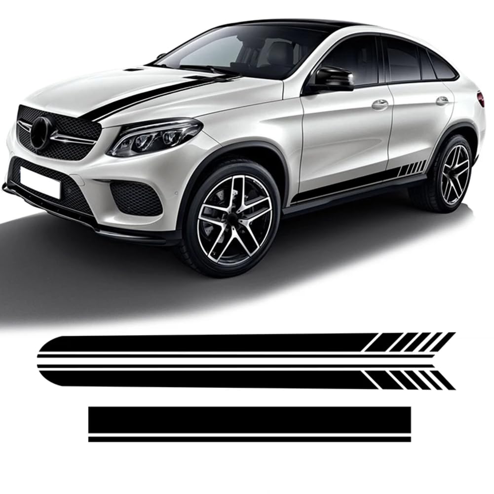 3-teiliger Türseitenstreifen-Rockaufkleber Edition 1 Motorhaubenaufkleber, für M=ercedes B=ENZ GLE-Klasse W166 W167 C292 Coupé C167 GLE53 63 AMG von LSZBYHOK