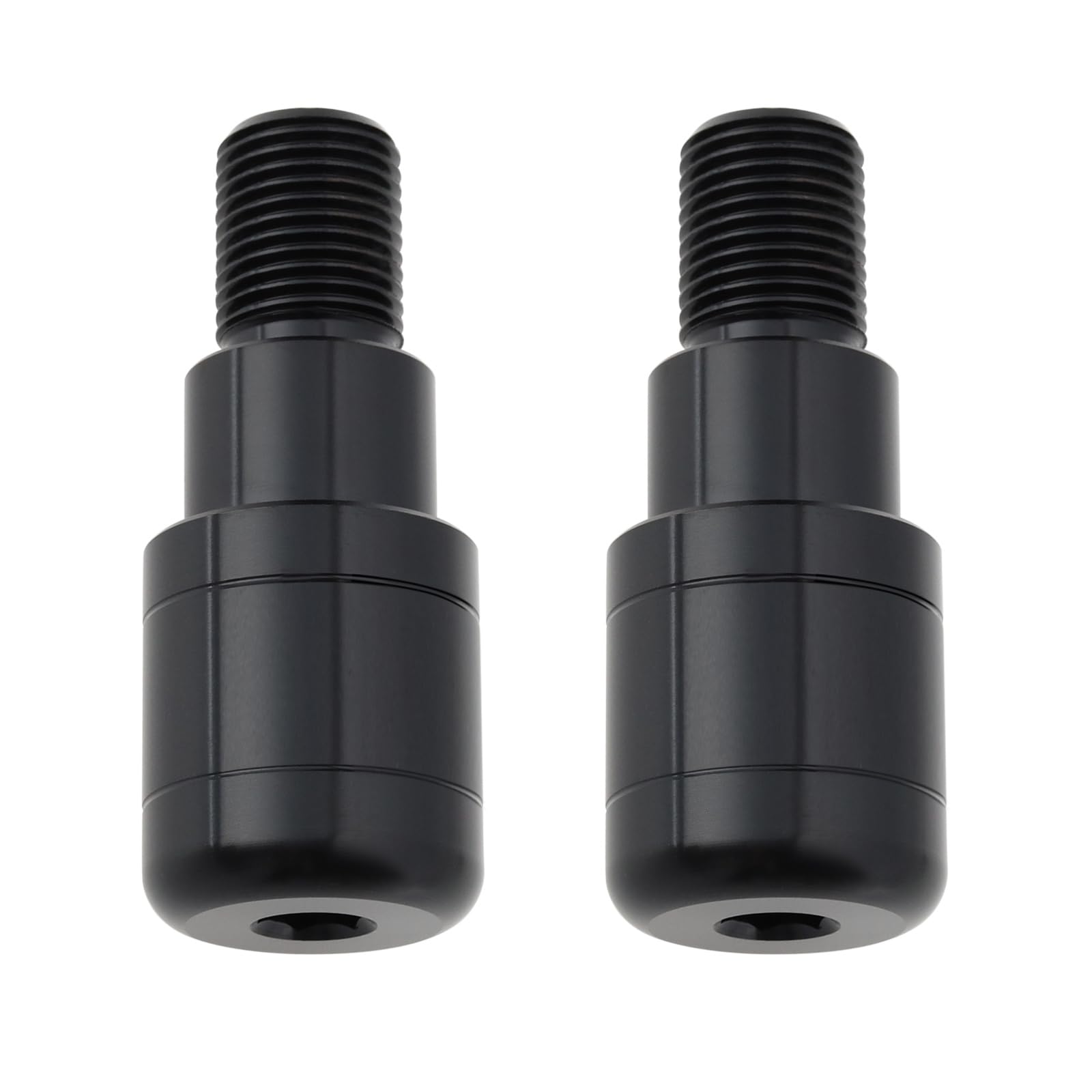 LT Easiyl 2 Stück Motorrad Lenkerenden M16 x 28 mm Motorrad Lenkerstecker Kompatibel mit Yamaha MT01 MT-01 MT03 MT-03 MT07 MT-07 MT09, Schwarz von LT Easiyl