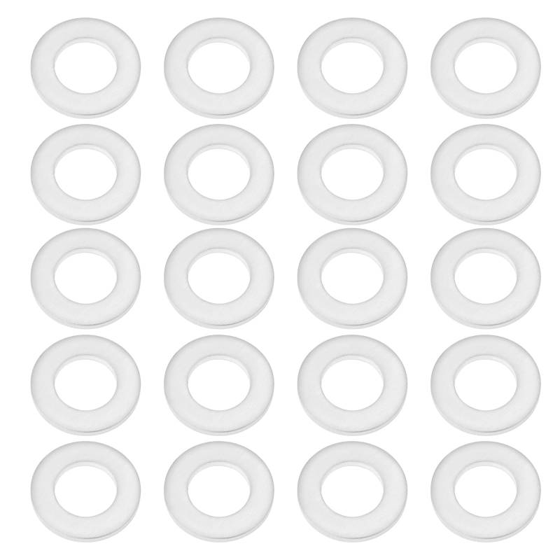 LT Easiyl 20 Stück Ölablassschraubendichtungen Kompatibel mit Kawasaki Ninja H2 SX (ZX1002PPFNN)/W800 (EJ800EPFNN) OE 92065-097 Außendurchmesser 22 Mm Innendurchmesser 12 Mm Höhe 2 Mm Aluminium von LT Easiyl
