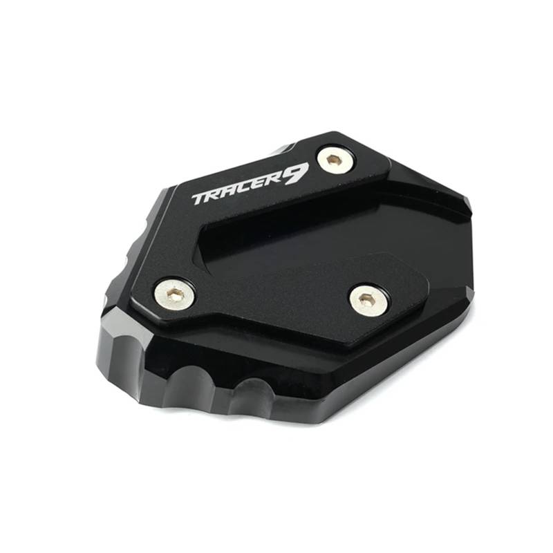 LTADX Kompatibel mit TRACER 9 9GT 2021 2022 TRACER 7 7GT GT 2021 TRACER7 TRACER9 Motorrad CNC Kickstand Stand Plate Foot Enlarger Pad (Tracer 9 schwarz) von LTADX