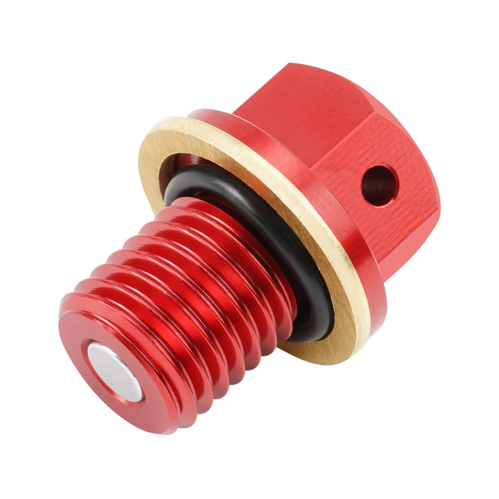 LTADX M12xP1.5 Magnetische Ölablassschraube, kompatibel mit CR125 250 250R CRF250R XR 250 350 600R 650L CBR250R (rot) von LTADX